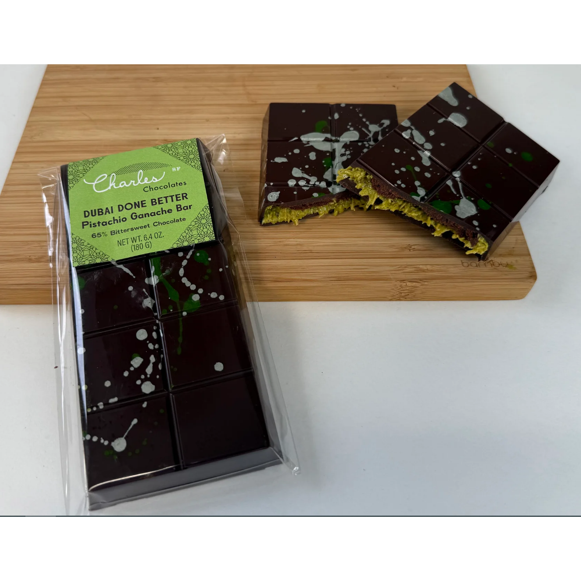 Dubai Done Better – Pistachio Ganache Bar