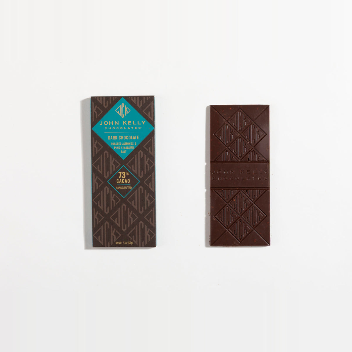 Dark Chocolate Bar with Roasted Almonds & Pink Himalayan Salt