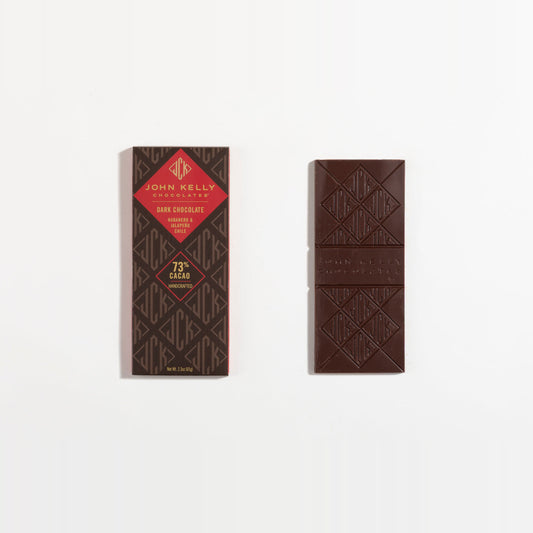 Dark Chocolate Bar with Habanero & Jalapeño