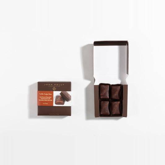 4 Piece Semi-Sweet Chocolate & Caramel w/Hawaiian Alaea Sea Salt