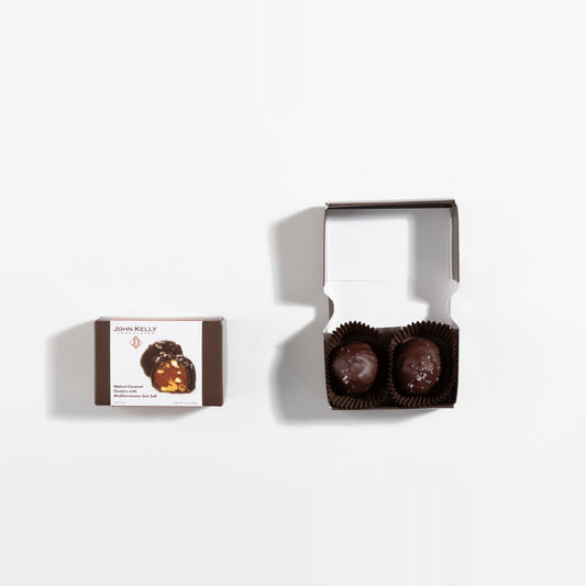 2 Piece Walnut Caramel Cluster with Mediterranean Sea Salt