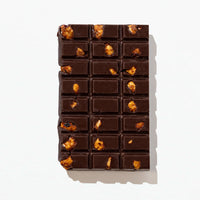 Charles Chocolates Salty-Sweet Hazelnut Bar, unwrapped