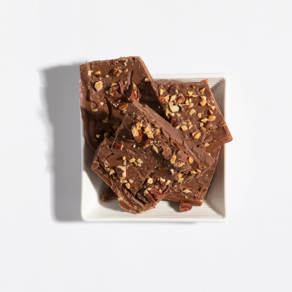 Milk Chocolate Bark with Caramel, Roasted Almonds and Pecans