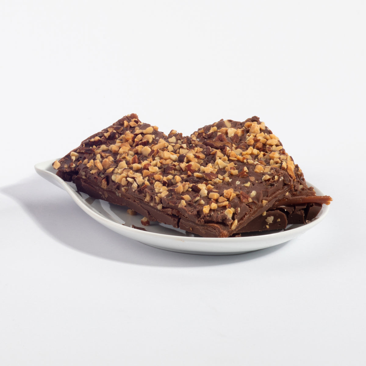 Milk Chocolate Bark with Caramel, Roasted Almonds and Pecans