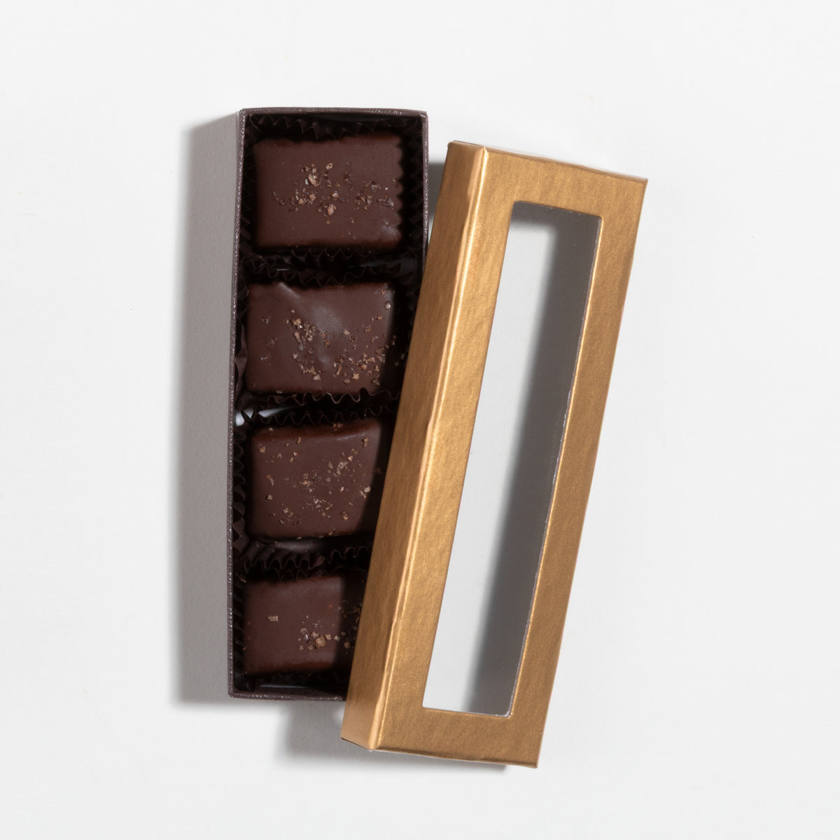 4 Piece Applewood Smoked Salted Caramels