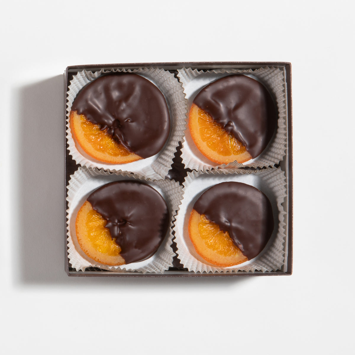 8 piece Dark Chocolate Dipped Orange Slice Gift Box