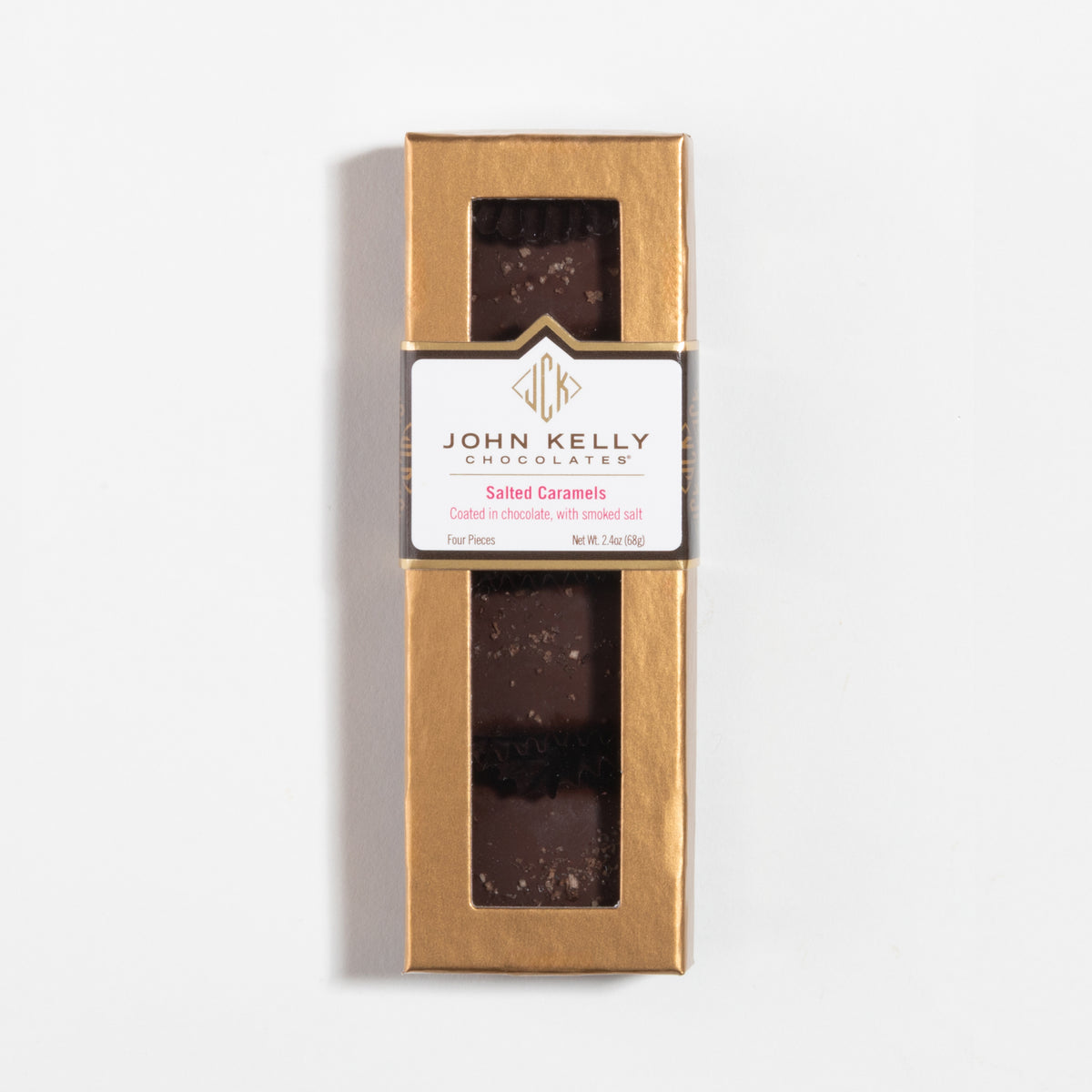 4 Piece Applewood Smoked Salted Caramels