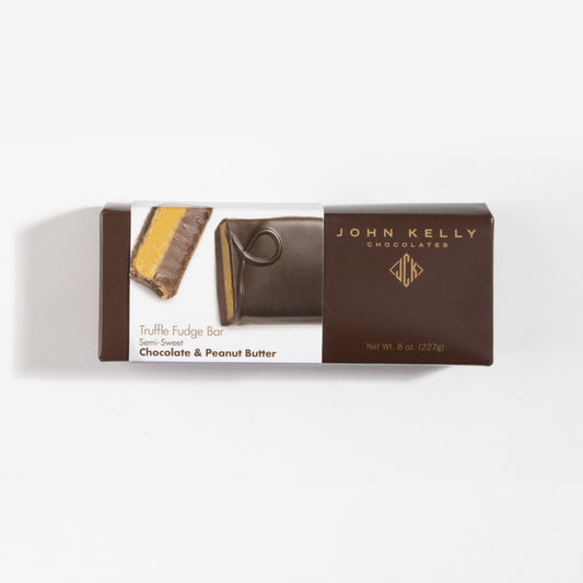 Semi-Sweet Chocolate & Peanut Butter Truffle Fudge Bar