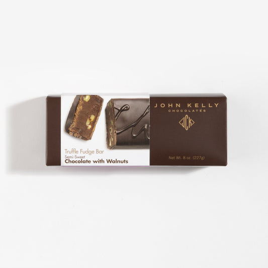 Semi-Sweet Chocolate with Walnuts Truffle Fudge Bar