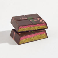 Raspberry Ganache Dubai Done Better bar cut open