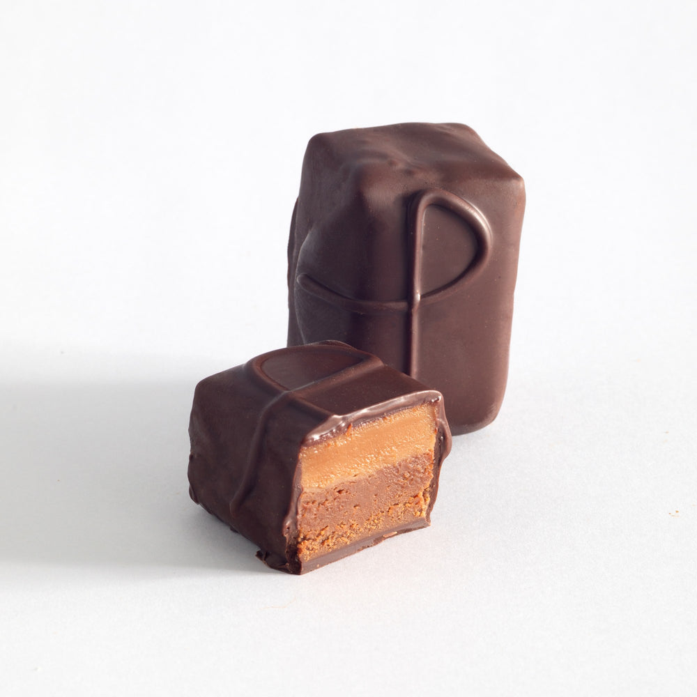 John Kelly Chocolates Semi-Sweet Chocolate & Peanut Butter truffle fudge