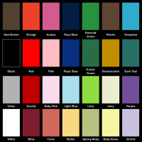 Available Ribbon Colors