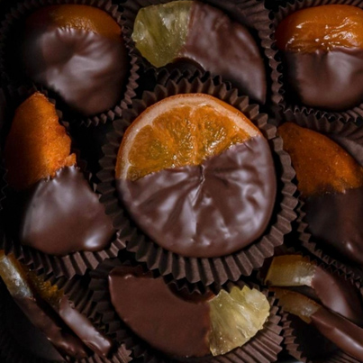 An image of Dark Chocolate Dipped Fruit Assortment Gift Box